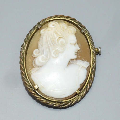 Broche camee coquillage - camee,