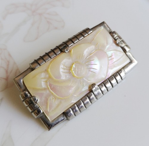 Anciens vintage broche - broche, fleur