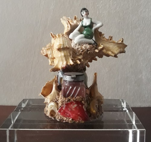 Ancienne baigneuse art déco - art,