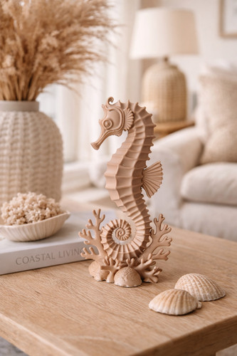 Statue hippocampe déco marine - hippocampe,